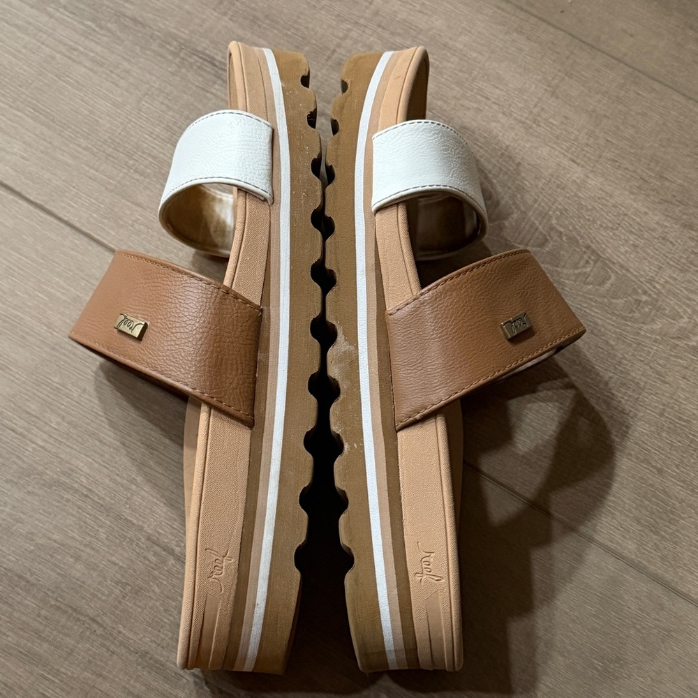 Reef Cushion Comfort Sandals Women 10 Anatomic Arch Platform Double Strap Slides - Picture 5 of 12